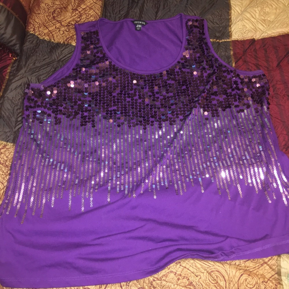 Sparkly Purple Tank Top